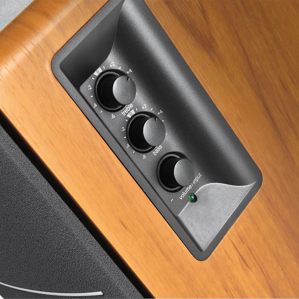 2.0 безжична аудио система - Edifier R1280DBs Powered Bluetooth Bookshelf Speakers (кафяв) | JAR Computers 2.0 безжична аудио система - Edifier R1280DBs Powered Bluetooth Bookshelf Speakers (кафяв)