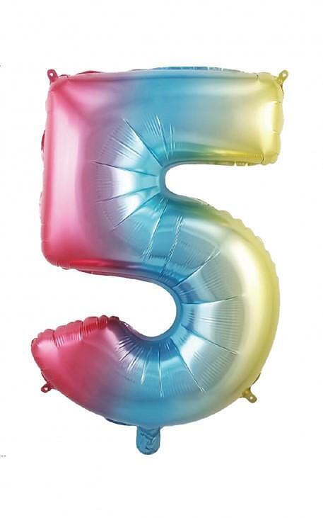Балон от алуминиево фолио PartyGo, преливащи цветове, 80см, 5 | JAR Computers Балон от алуминиево фолио PartyGo, преливащи цветове, 80см, 5