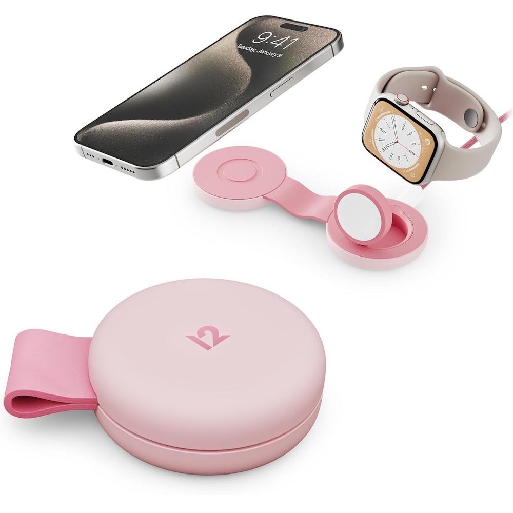 Двойна поставка (пад) за безжично зареждане за iPhone с Magsafe и Apple Watch - TwelveSouth ButterFly SE 2-in-1 Qi2 Magnetic Wireless Charging Pad 15W | JAR Computers Двойна поставка (пад) за безжично зареждане за iPhone с Magsafe и Apple Watch - TwelveSouth ButterFly SE 2-in-1 Qi2 Magnetic Wireless Charging Pad 15W