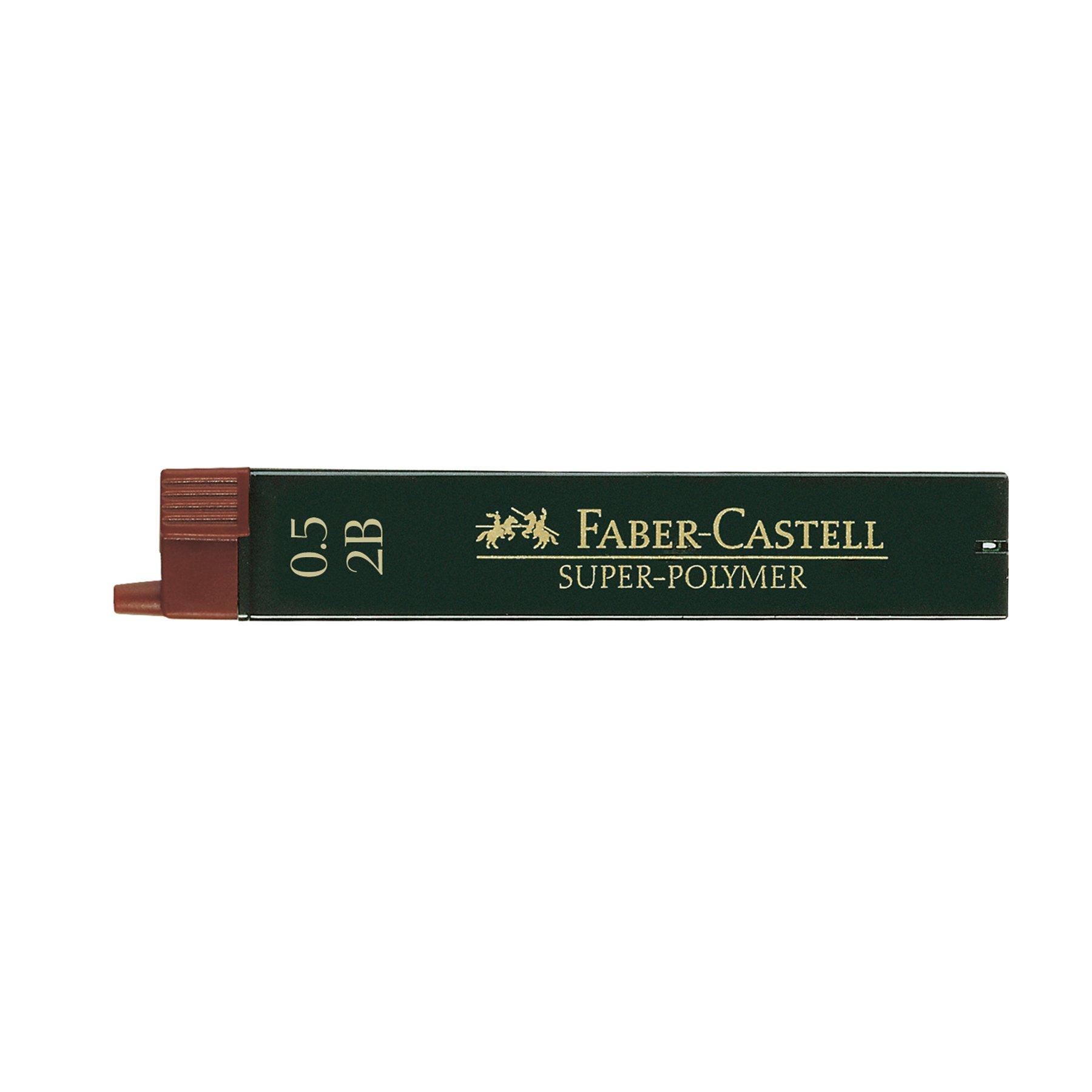 Faber-Castell Мини графити Super-Polymer, 0.5 mm, 2B, 12 броя