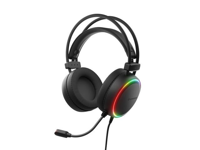 Genesis Headset Neon 613 G2 With Microphone RGB Illumination Black