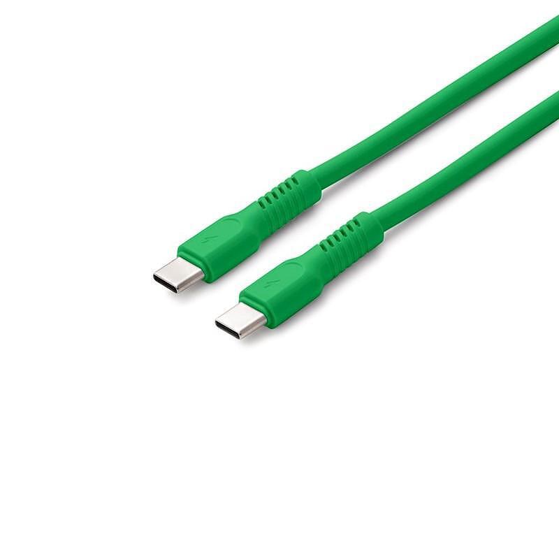 Кабел USB-C - USB-C 1,8m 3A COLORUM  зелен цвят