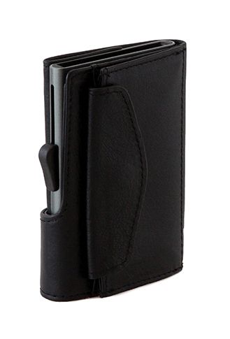 Картодържател C-SECURE с портфейл и монетник, Black Nero | JAR Computers Картодържател C-SECURE с портфейл и монетник, Black Nero