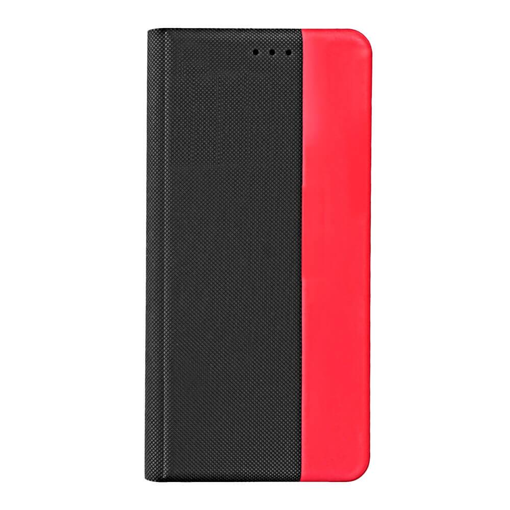 Кожен калъф с поставка за Samsung Galaxy A53 - Prio Book Case (черен-червен) | JAR Computers Кожен калъф с поставка за Samsung Galaxy A53 - Prio Book Case (черен-червен)