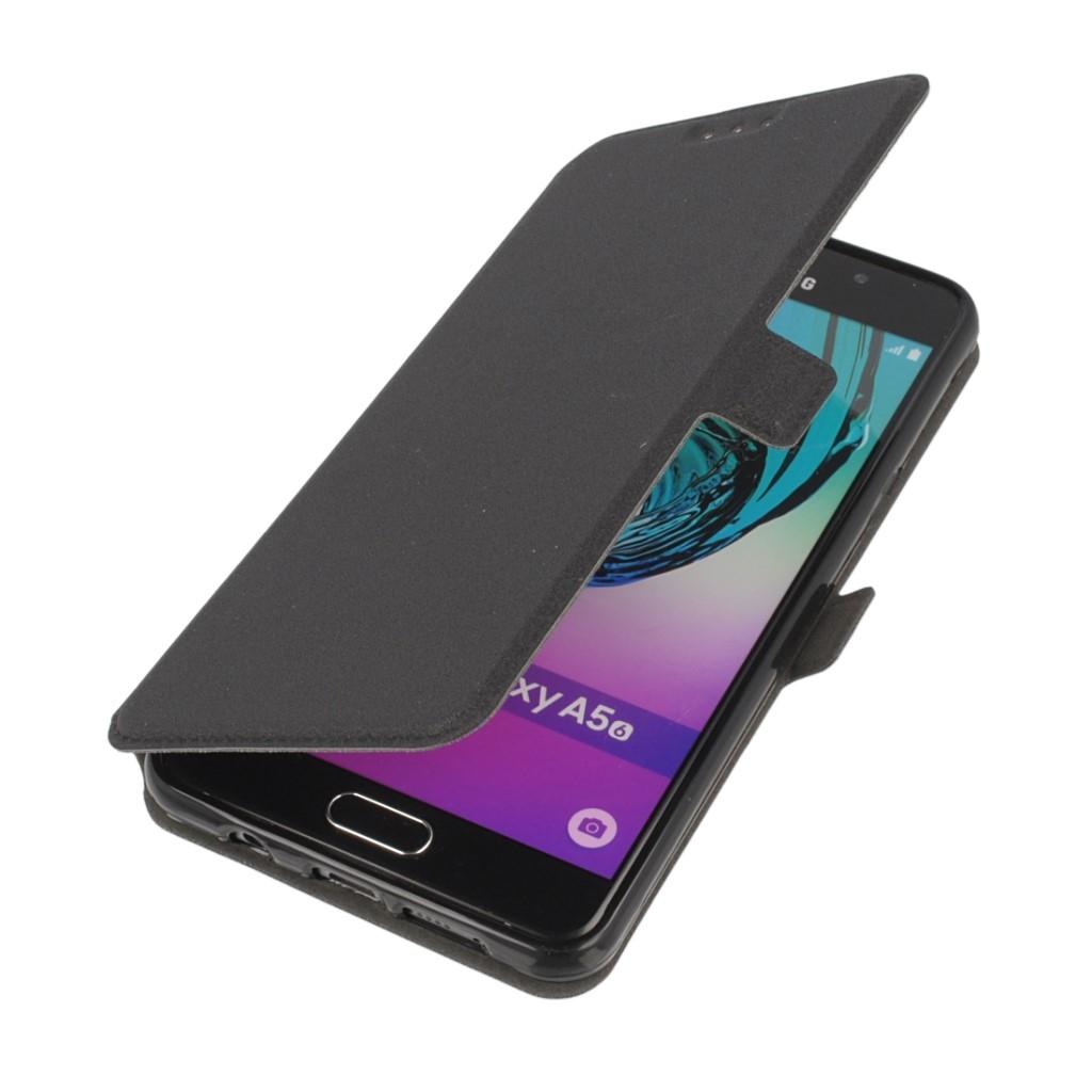 Кожен калъф, тип портфейл и поставка за Samsung Galaxy A5 (2016) - Wallet Flip Case (черен) | JAR Computers Кожен калъф, тип портфейл и поставка за Samsung Galaxy A5 (2016) - Wallet Flip Case (черен)