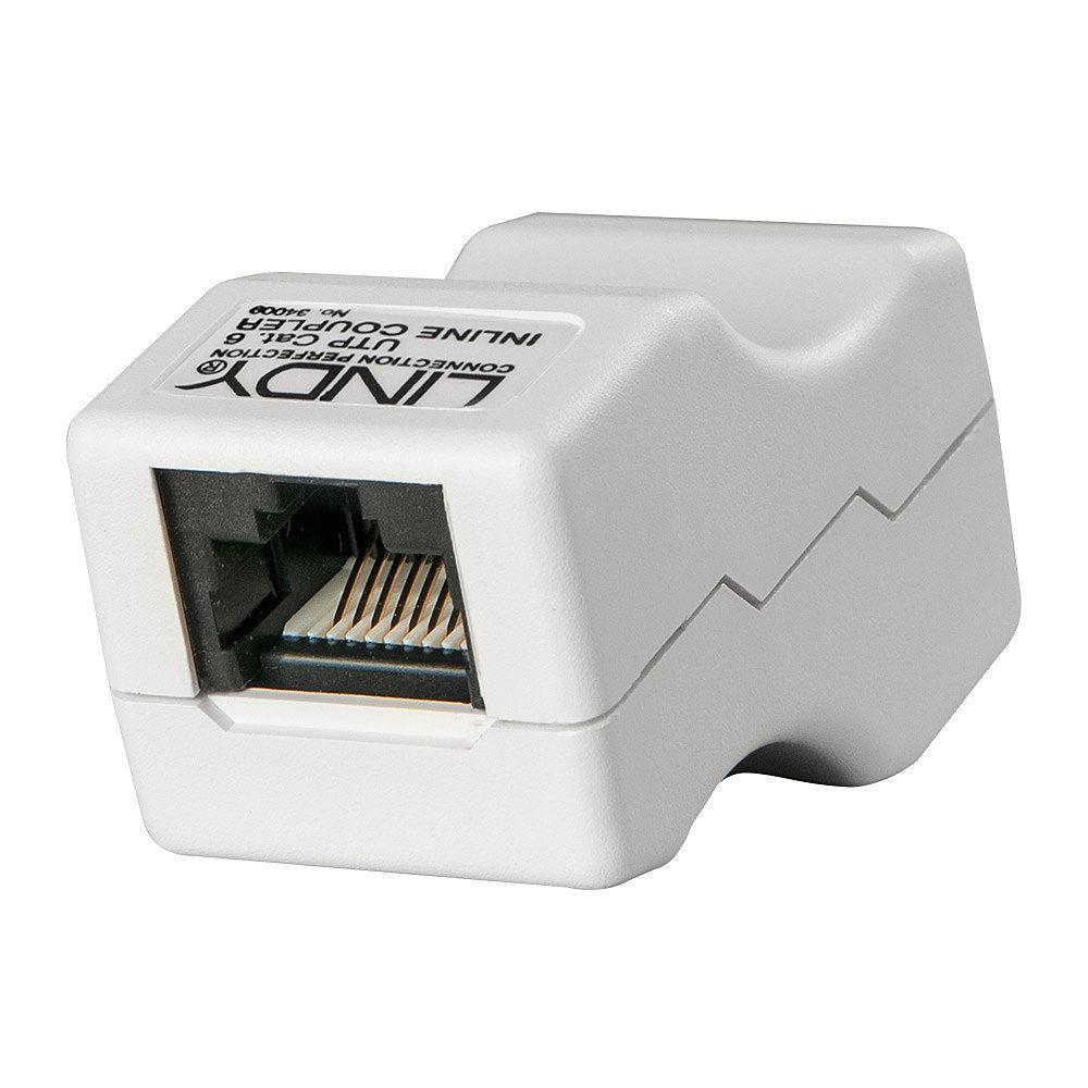 LINDY LNY-34009 :: Съединителна розетка / Line Coupler, RJ-45 F/F, UTP Cat. 6