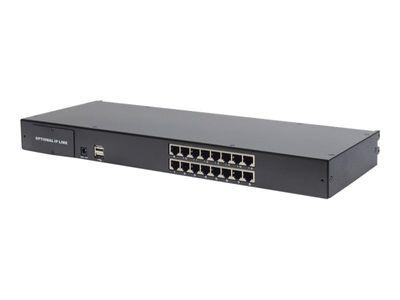 Мрежов комутатор DIGITUS Modulare KVM-Konsole DS-72210-5GE - 43.2 cm (17) - 1280 x 1024 SXGA