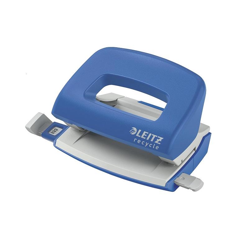 Перфоратор LEITZ NeXXt Recycle, за 10 л.(80 г), ограничител, 100x70x81 мм, пластмаса + метал, син | JAR Computers Перфоратор LEITZ NeXXt Recycle, за 10 л.(80 г), ограничител, 100x70x81 мм, пластмаса + метал, син