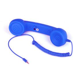 Ретро слушалка с микрофон и спийкър за iPhone и мобилни телефони - Coco Retro Phone Handset (синя) | JAR Computers Ретро слушалка с микрофон и спийкър за iPhone и мобилни телефони - Coco Retro Phone Handset (синя)