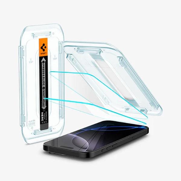 Screen Protector for iPhone 16, 2x Spigen EZ FIT | JAR Computers Screen Protector for iPhone 16, 2x Spigen EZ FIT