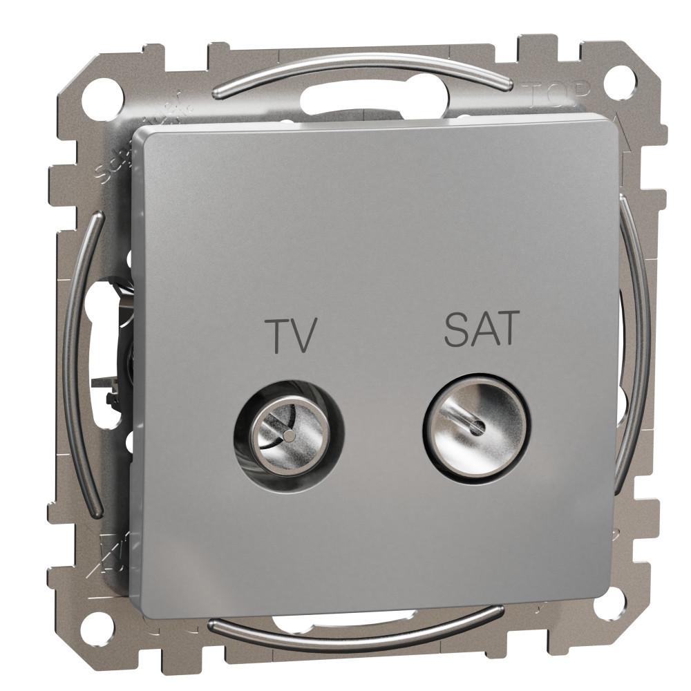 TV+SAT Розетка крайна 4dB Алуминий - SCHNEIDER ELECTRIC Sedna Design SDD113471S | JAR Computers TV+SAT Розетка крайна 4dB Алуминий - SCHNEIDER ELECTRIC Sedna Design SDD113471S