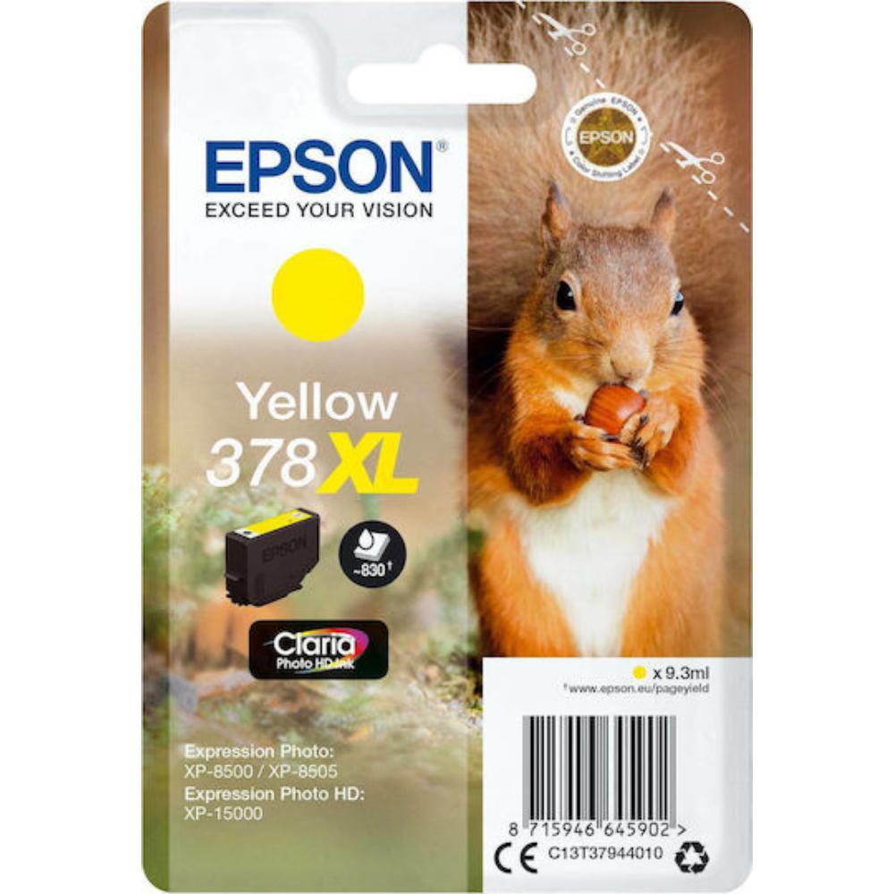 Epson Μελάνι Inkjet 378XL Yellow (C13T37944010) (EPST37944010)