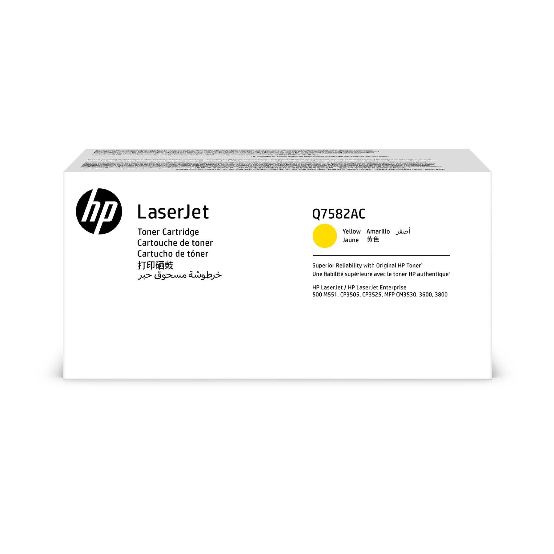 HP Тонер Q7582AC, 3800, Yellow