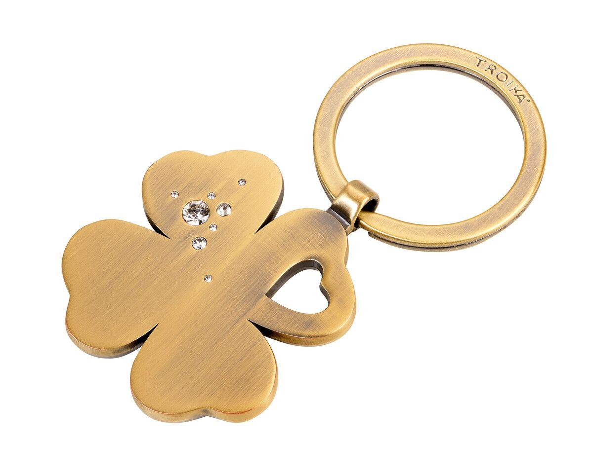 Ключодържател Troika- GIRLS BEST FRIENDS "Clover Bronze", златист | JAR Computers Ключодържател Troika- GIRLS BEST FRIENDS "Clover Bronze", златист