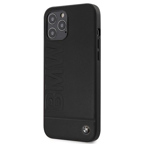 Кожен кейс (естествена кожа) за iPhone 12 Pro Max - BMW Signature Logo Imprint Leather Hard Case (черен) | JAR Computers Кожен кейс (естествена кожа) за iPhone 12 Pro Max - BMW Signature Logo Imprint Leather Hard Case (черен)
