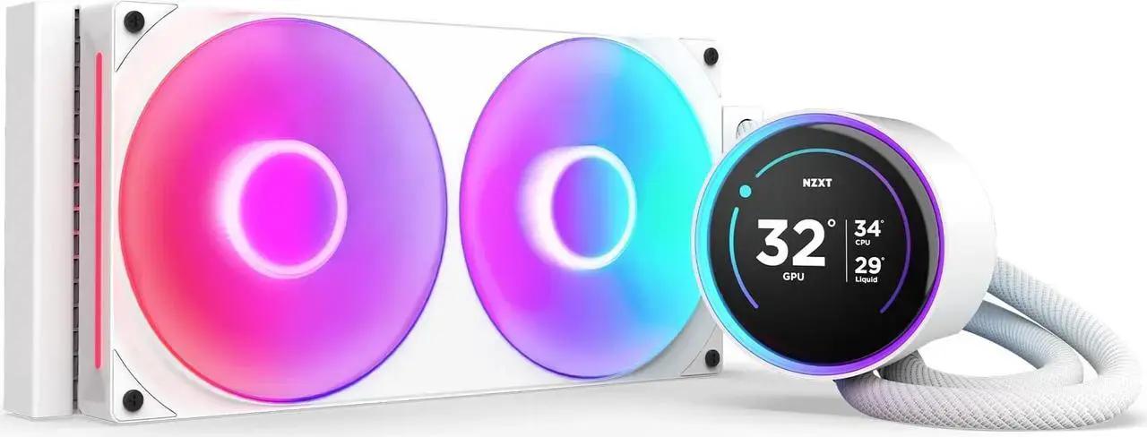 Охладител за процесор NZXT Kraken Elite 280 V2 RGB White LCD Display | JAR Computers Охладител за процесор NZXT Kraken Elite 280 V2 RGB White LCD Display