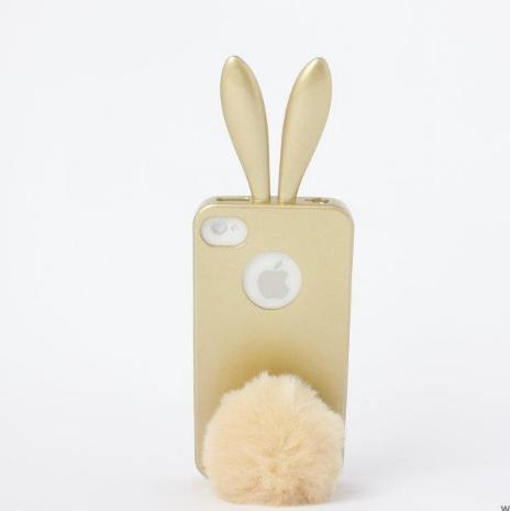 Силиконов кейс със заешки ушички и опашка за iPhone 5, iPhone 5S, iPhone SE - Rabito Bunny Case (златист) | JAR Computers Силиконов кейс със заешки ушички и опашка за iPhone 5, iPhone 5S, iPhone SE - Rabito Bunny Case (златист)