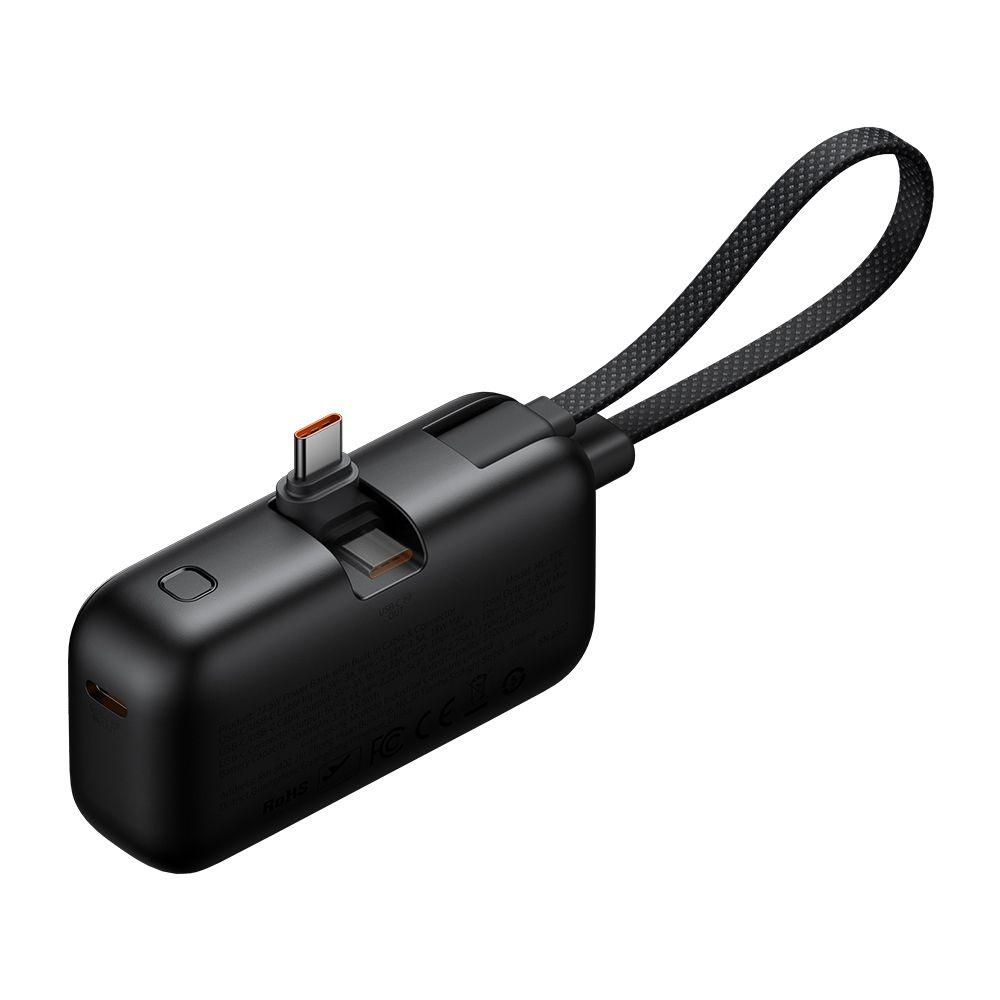 Външна батерия с USB-C конектор и вграден USB-C кабел - Mcdodo FreeKit Powerbank USB-C Connector With Build-In USB-C Cable 5000mAh 22.5W (черен) | JAR Computers Външна батерия с USB-C конектор и вграден USB-C кабел - Mcdodo FreeKit Powerbank USB-C Connector With Build-In USB-C Cable 5000mAh 22.5W (черен)