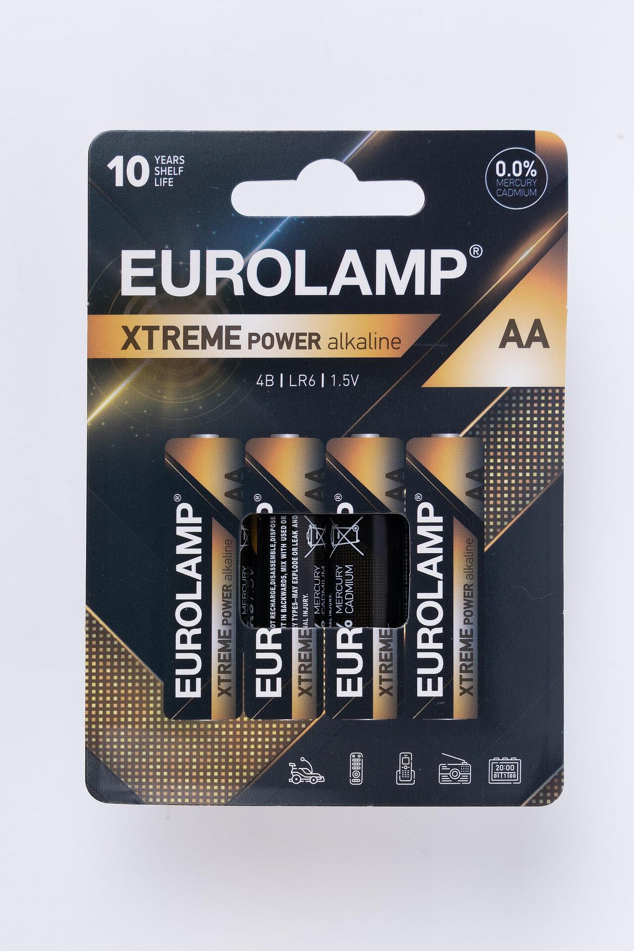 БАТЕРИИ EXTREME POWER Eurolamp 4бр. AA 1.5V LR6 | JAR Computers БАТЕРИИ EXTREME POWER Eurolamp 4бр. AA 1.5V LR6