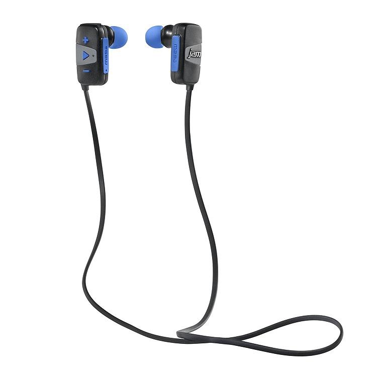 Безжични спортни блутут слушалки за мобилни устройства - Jam Transit Bluetooth Wireless Earbuds (черен-син) | JAR Computers Безжични спортни блутут слушалки за мобилни устройства - Jam Transit Bluetooth Wireless Earbuds (черен-син)