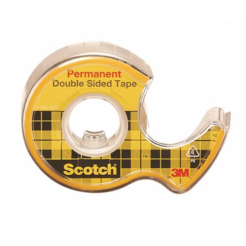 Двойнолепяща лента Scotch 136D, 12.7 мм х 6.3 м, с диспенсър | JAR Computers Двойнолепяща лента Scotch 136D, 12.7 мм х 6.3 м, с диспенсър