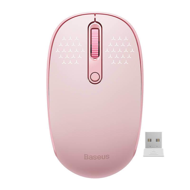 Ергономична безжична мишка (за Mac и PC) - Baseus F01B Tri-Mode Wireless Mouse (розов) | JAR Computers Ергономична безжична мишка (за Mac и PC) - Baseus F01B Tri-Mode Wireless Mouse (розов)
