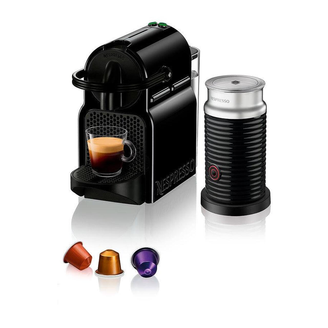Кафемашина с капсули NESPRESSO Inissia Черна & Aeroccino | JAR Computers Кафемашина с капсули NESPRESSO Inissia Черна & Aeroccino
