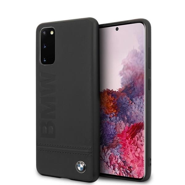 Кожен кейс (естествена кожа) за Samsung Galaxy S20 - BMW Signature Genuine Leather Soft Case (черен) | JAR Computers Кожен кейс (естествена кожа) за Samsung Galaxy S20 - BMW Signature Genuine Leather Soft Case (черен)