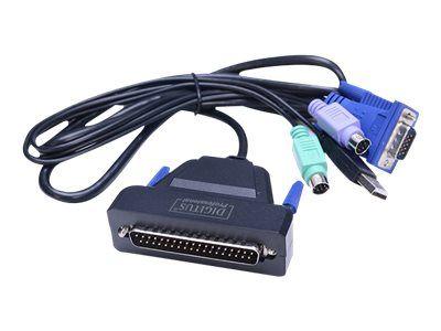Мрежов суич DIGITUS Professional DS-72212 - KVM switch - 1 ports