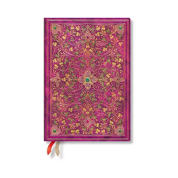 Paperblanks Планер Diamond Jubilee, Midi, хоризонтален, мека корица, 88 листа, за 2026 година