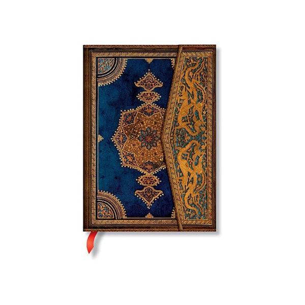 Paperblanks Тефтер Safavid Indigo, Midi, твърда корица, 72 листа