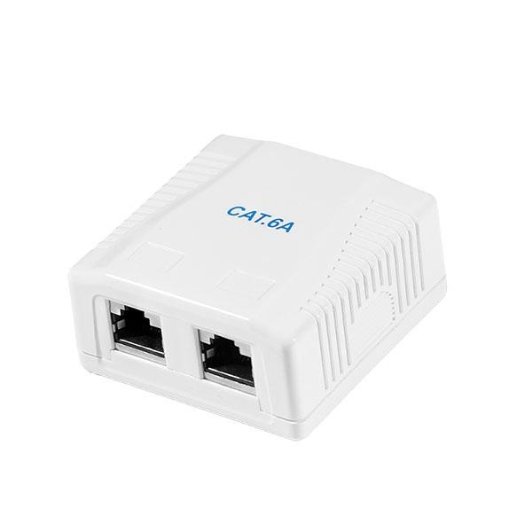 РОЗЕТКА STP, Cat.6A за Стена, Двойна, NP0097 | JAR Computers РОЗЕТКА STP, Cat.6A за Стена, Двойна, NP0097