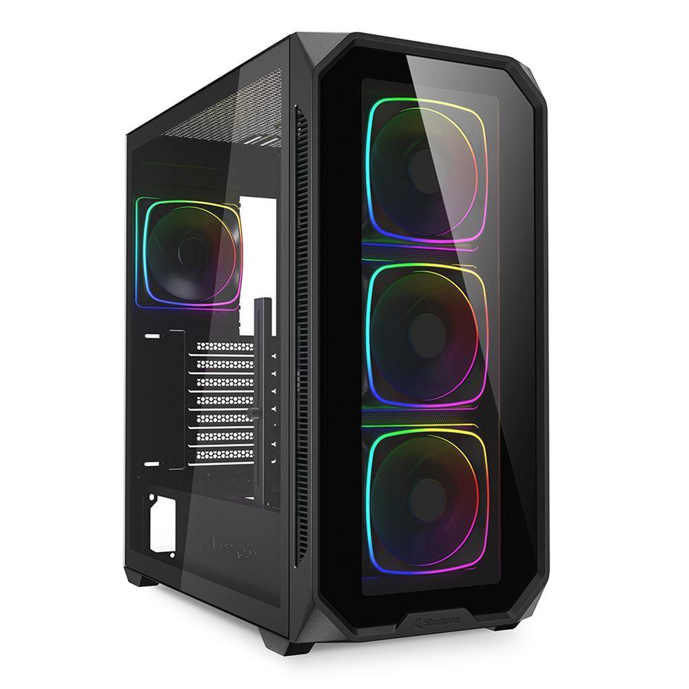 Sharkoon AK5G RGB  (schwarz, Tempered Glass x 2)