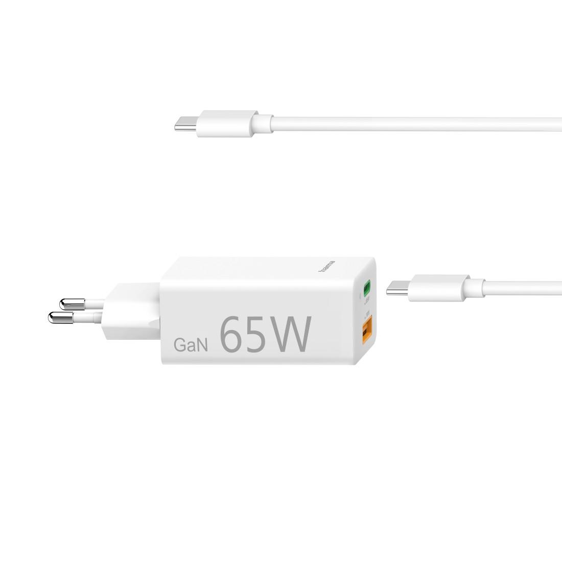 Универсално зарядно за лаптоп Hama USB-C, GaN, Power Del. (PD), 5-20V/65W | JAR Computers Универсално зарядно за лаптоп Hama USB-C, GaN, Power Del. (PD), 5-20V/65W