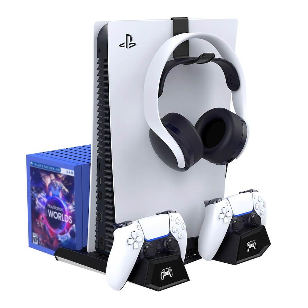 Зарядно и охладителна станция за Sony PlayStation 5 - iPega P5023 Charger and Cooling Station for PS5 (черен) | JAR Computers Зарядно и охладителна станция за Sony PlayStation 5 - iPega P5023 Charger and Cooling Station for PS5 (черен)