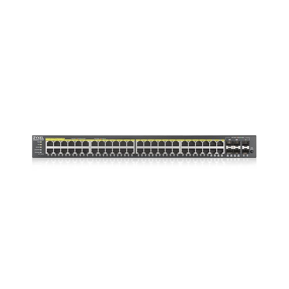 ZyXEL GS2220-50HP, EU region, 48-port GbE L2 PoE Switch with GbE Uplink (1 year NCC Pro pack license bundled) | JAR Computers ZyXEL GS2220-50HP, EU region, 48-port GbE L2 PoE Switch with GbE Uplink (1 year NCC Pro pack license bundled)