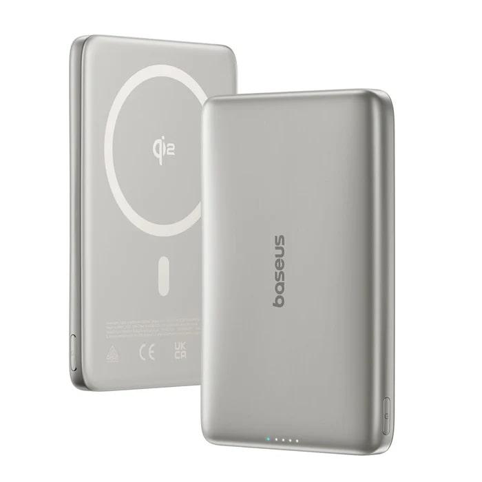 BASEUS Power Bank 10000 mAh 27W, PicoGo AM41 Ultra-slim Qi2 Magnetic /титан/ - E0027203 | JAR Computers BASEUS Power Bank 10000 mAh 27W, PicoGo AM41 Ultra-slim Qi2 Magnetic /титан/ - E0027203