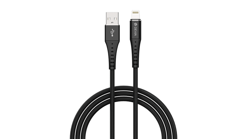 Кабел данни Devia Braid Lightning, 2.1А, Плетен, за iPhone | JAR Computers Кабел данни Devia Braid Lightning, 2.1А, Плетен, за iPhone