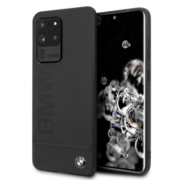 Кожен кейс (естествена кожа) за Samsung Galaxy S20 Ultra - BMW Signature Genuine Leather Soft Case (черен) | JAR Computers Кожен кейс (естествена кожа) за Samsung Galaxy S20 Ultra - BMW Signature Genuine Leather Soft Case (черен)