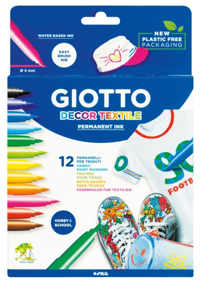 Маркери за текстил GIOTTO Decor Textile, 12 цвята | JAR Computers Маркери за текстил GIOTTO Decor Textile, 12 цвята