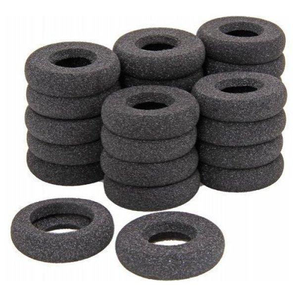 Poly 8K6P1AA Black Ear Cushion Donut (25 Pieces) | JAR Computers Poly 8K6P1AA Black Ear Cushion Donut (25 Pieces)