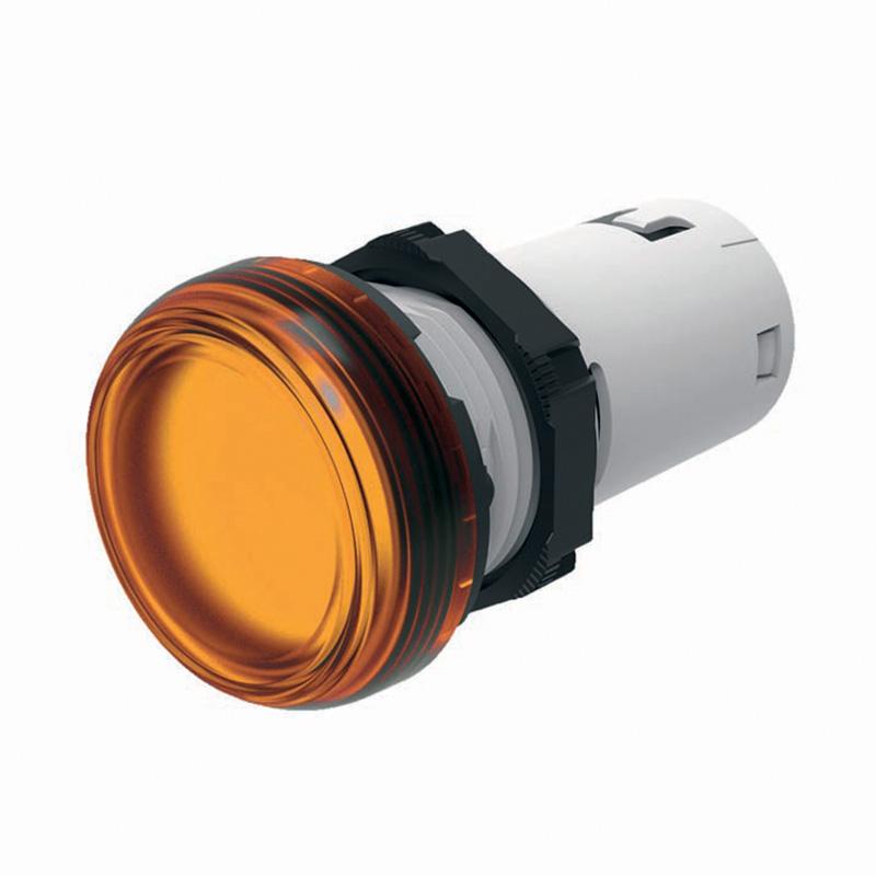 Сигнална лампа LED монолитна оранжева 220...230Vac Ø22mm IP66 Compact Scame | JAR Computers Сигнална лампа LED монолитна оранжева 220...230Vac Ø22mm IP66 Compact Scame