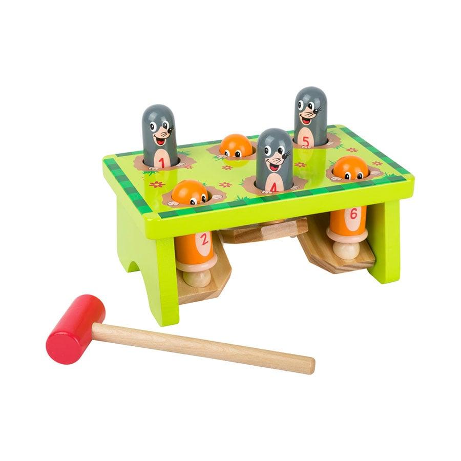 Small Foot Игра с чукче и къртици, дървена, 19.5 х 12 х 12 cm | JAR Computers Small Foot Игра с чукче и къртици, дървена, 19.5 х 12 х 12 cm
