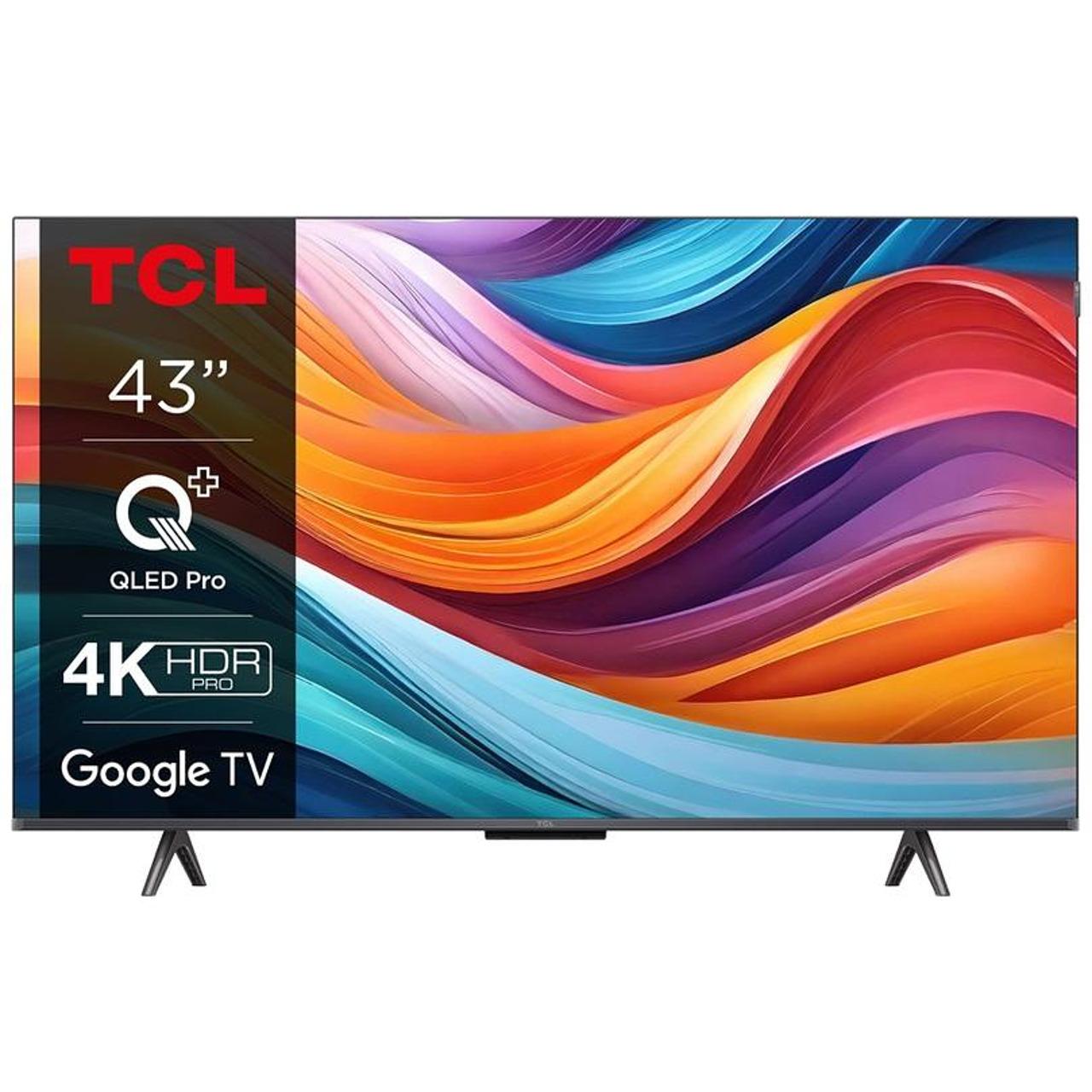 Телевизор TCL 43T7B , QLED                                                                                                                             , 43 inch, 108 см, 3840x2160 UHD-4K , Sm