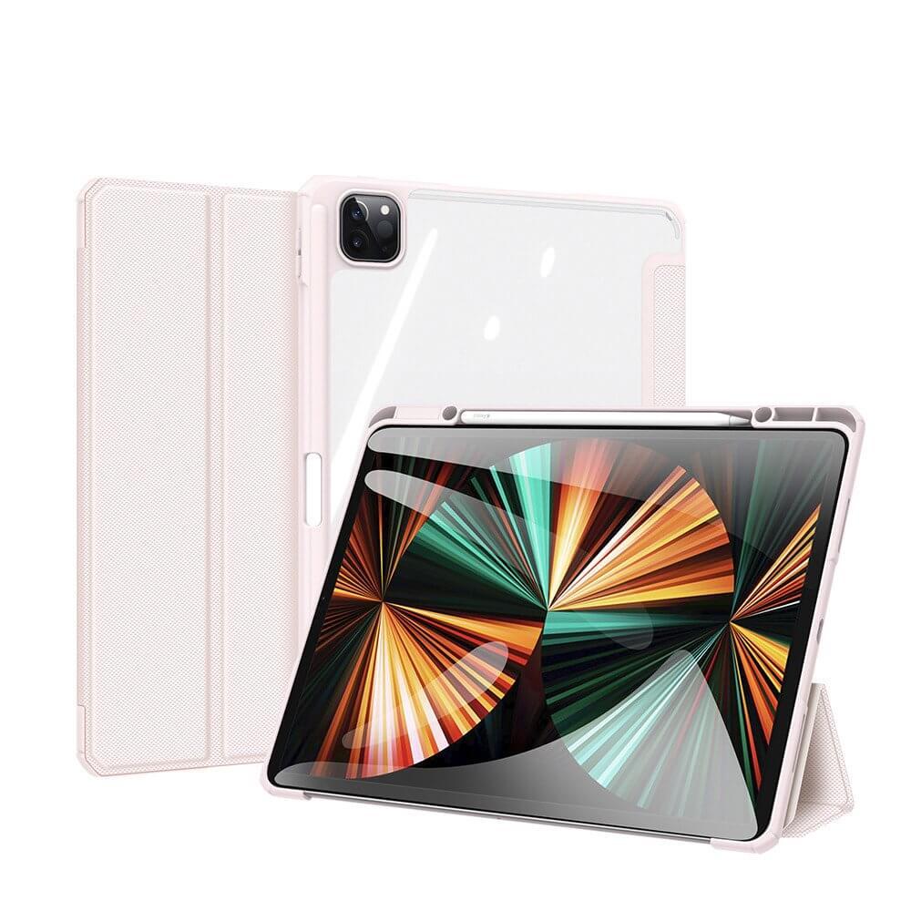 Удароустойчив хибриден кейс с отделение за Apple Pencil 2 за iPad Pro 12.9 M1 (2021) - DUX DUCIS Toby Tablet Case (розов) | JAR Computers Удароустойчив хибриден кейс с отделение за Apple Pencil 2 за iPad Pro 12.9 M1 (2021) - DUX DUCIS Toby Tablet Case (розов)