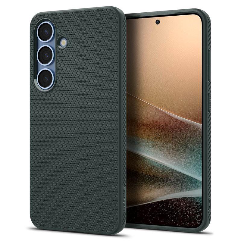 Удароустойчив силиконов (TPU) калъф за Samsung Galaxy S25 - Spigen Liquid Air Case (зелен) | JAR Computers Удароустойчив силиконов (TPU) калъф за Samsung Galaxy S25 - Spigen Liquid Air Case (зелен)