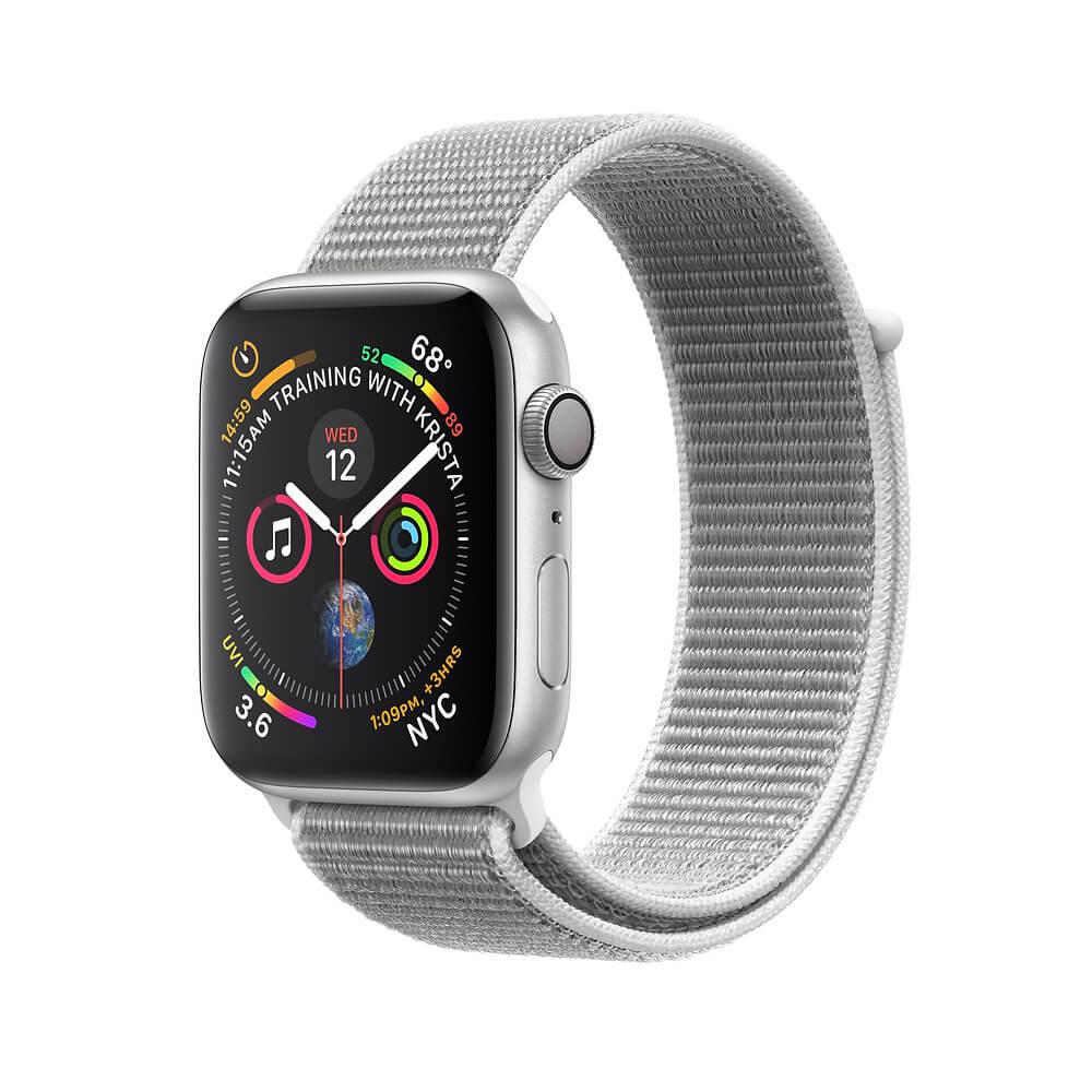 Умен часовник от Apple - Apple Watch Series 4, 40mm Silver Aluminum Case with Seashell Sport Loop | JAR Computers Умен часовник от Apple - Apple Watch Series 4, 40mm Silver Aluminum Case with Seashell Sport Loop