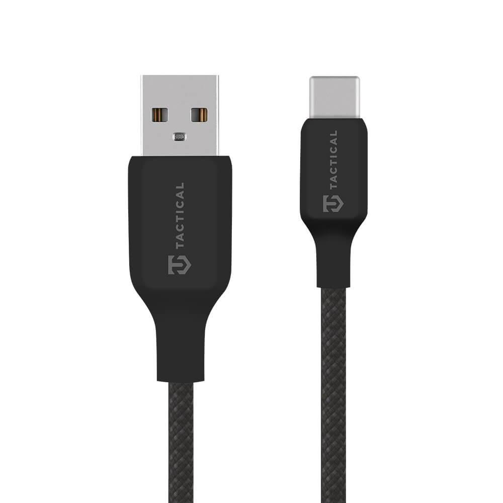 Здрав кабел с въжена оплекта за устройства с USB-C порт - Tactical Stitch Thread USB-A to USB-C Cable (30 см) 15W (черен) | JAR Computers Здрав кабел с въжена оплекта за устройства с USB-C порт - Tactical Stitch Thread USB-A to USB-C Cable (30 см) 15W (черен)