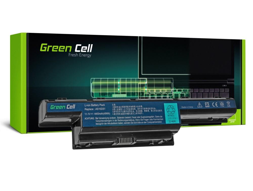 Батерия  за лаптоп GREEN CELL, Acer Aspire AS10D31 5733 5741 5742 5742G 5750G E1-571, TravelMate 5740 5742, 11.1V, 4400mAh | JAR Computers Батерия  за лаптоп GREEN CELL, Acer Aspire AS10D31 5733 5741 5742 5742G 5750G E1-571, TravelMate 5740 5742, 11.1V, 4400mAh