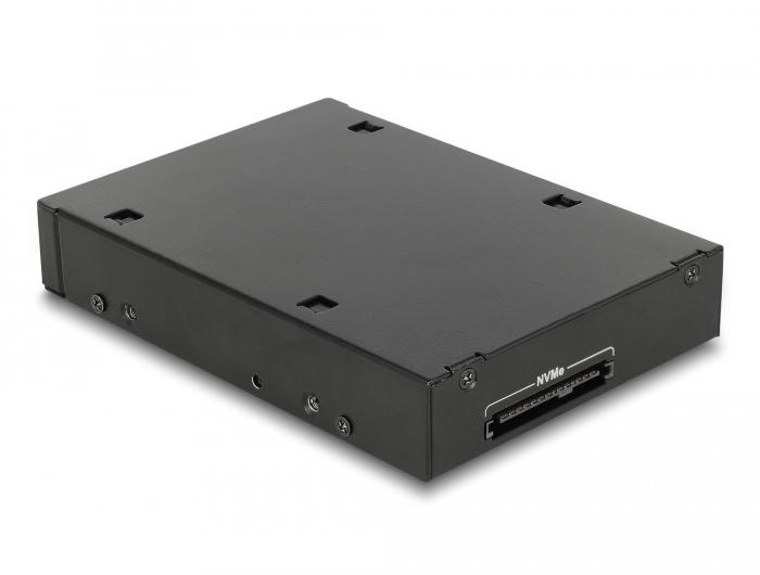 Чекмедже Delock 3.5″, За 1 x 2.5″ U.2 NVMe SSD или SATA / SAS HDD / SSD, Черен | JAR Computers Чекмедже Delock 3.5″, За 1 x 2.5″ U.2 NVMe SSD или SATA / SAS HDD / SSD, Черен